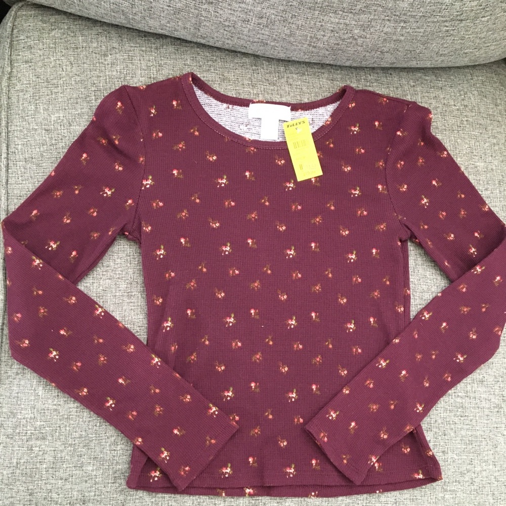 Girls Long Sleeve Crop